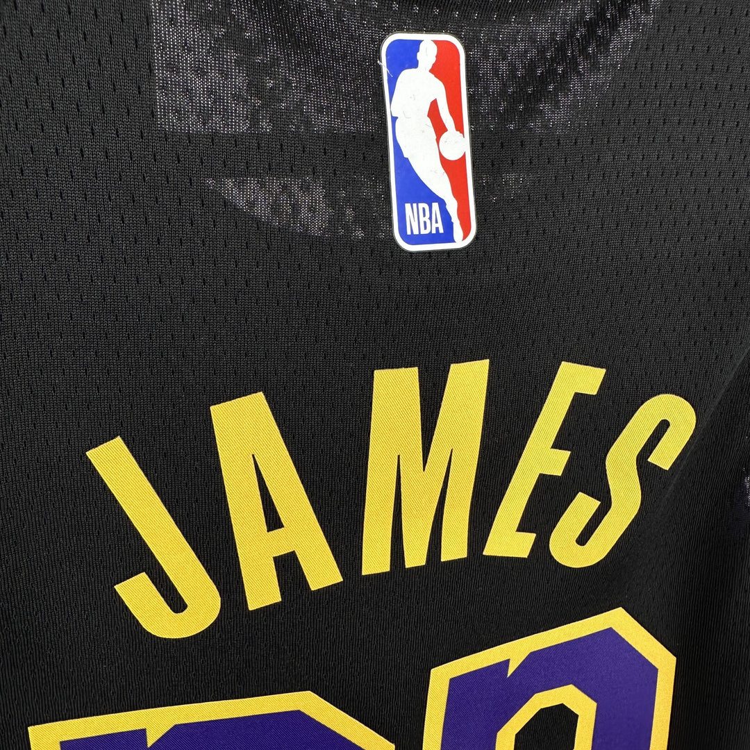 Kids Los Angeles Lakers James #23 Jersey – Black (Youth Size)