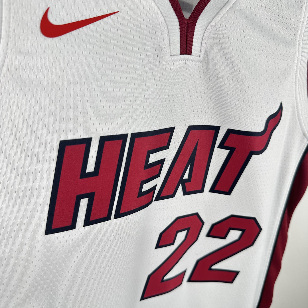 Kids Miami Heat Butler #22 Jersey – White (Youth Size)