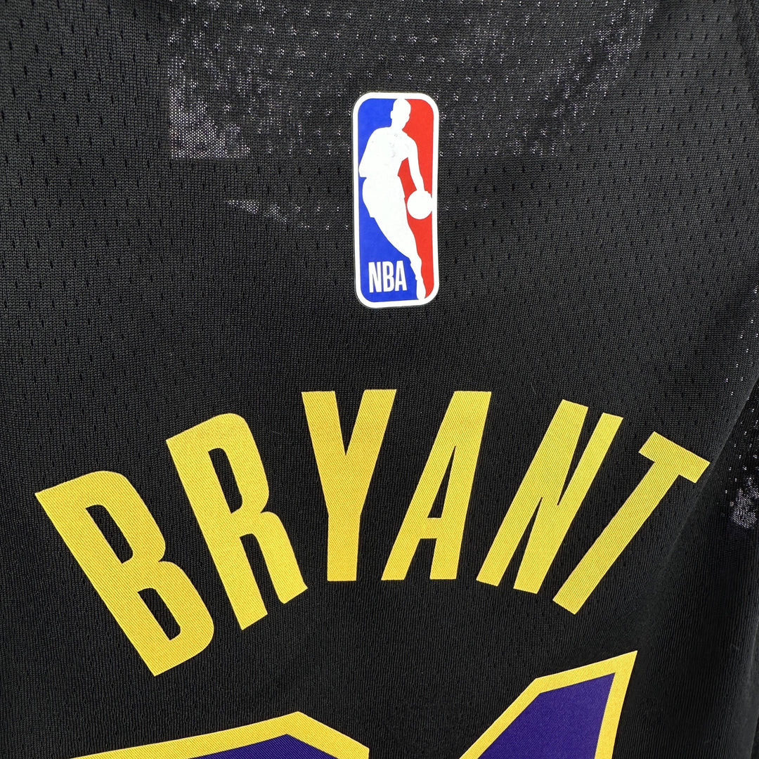 Kids Los Angeles Lakers Bryant #24 – Black (Youth Size)