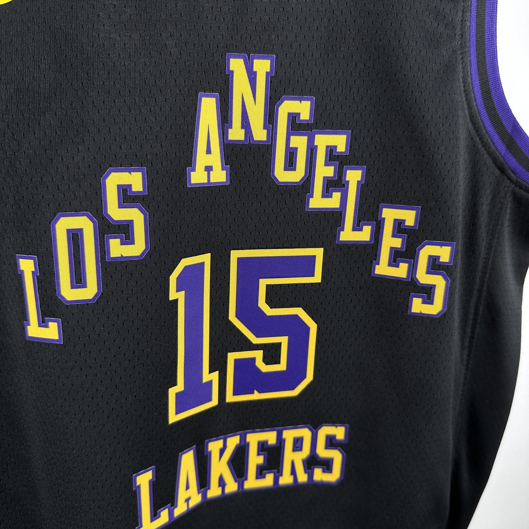Kids Los Angeles Lakers Reaves #15 Jersey – Black (Youth Size)