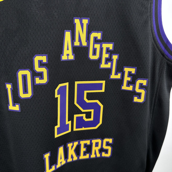 Kids Los Angeles Lakers Reaves #15 Jersey – Black (Youth Size)