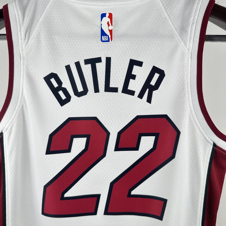 Kids Miami Heat Butler #22 Jersey – White (Youth Size)