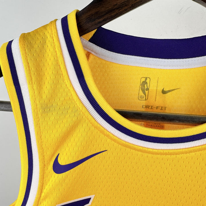 Kids Los Angeles Lakers Dončić #77 Jersey – Yellow (Youth Size)
