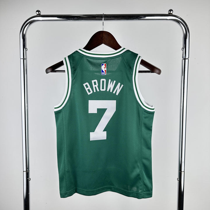 Kids Boston Celtic Brown #7 Jersey – Green (Youth Size)