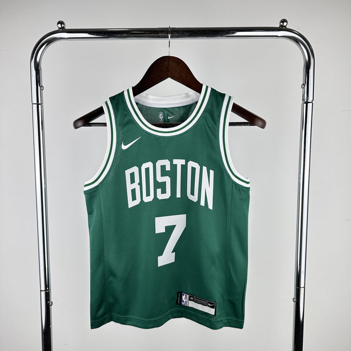 Kids Boston Celtic Brown #7 Jersey – Green (Youth Size)