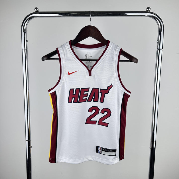 Kids Miami Heat Butler #22 Jersey – White (Youth Size)
