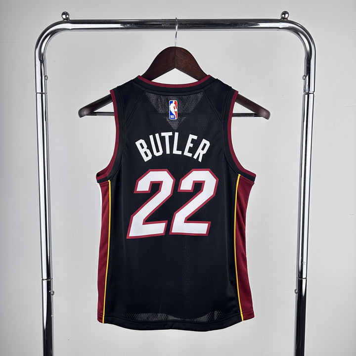 Kids Miami Heat Butler #22 Jersey – Black (Youth Size)