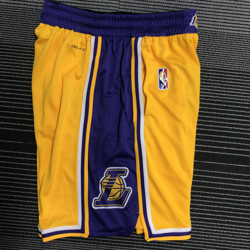 Los Angeles Lakers Icon Edition 75th Anniversary Shorts 2021/22 – Yellow