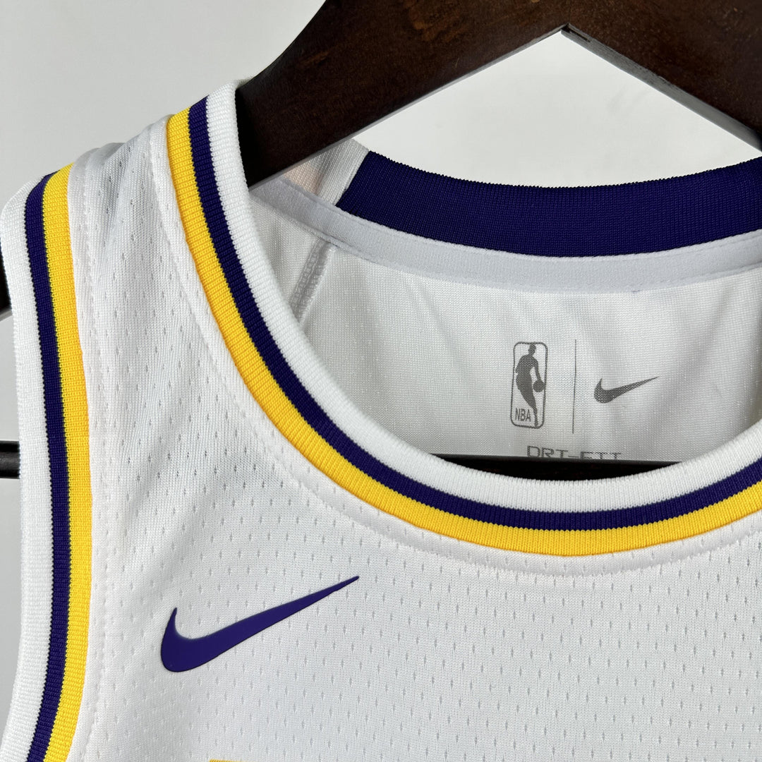 Kids Los Angeles Lakers Dončić #77 Jersey – White (Youth Size)