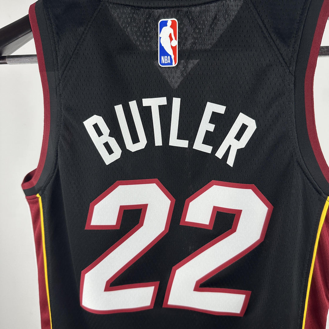 Kids Miami Heat Butler #22 Jersey – Black (Youth Size)