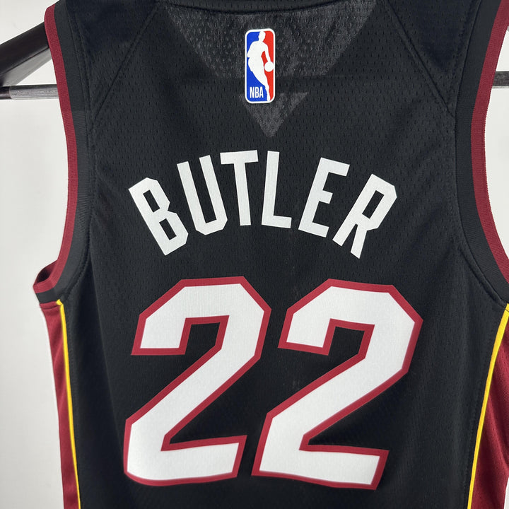 Kids Miami Heat Butler #22 Jersey – Black (Youth Size)