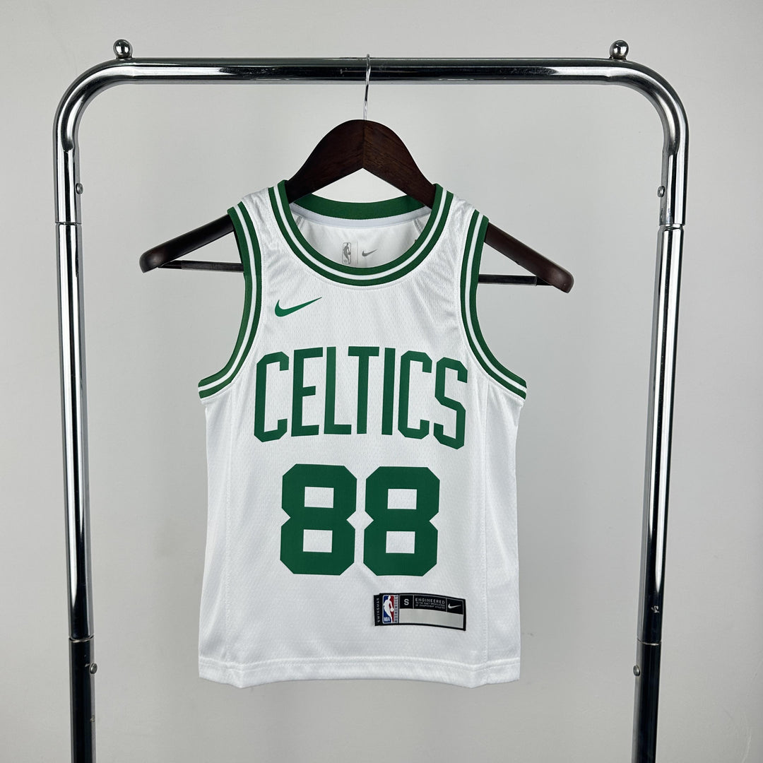 Kids Boston Celtics Neemias Queta #88 Jersey – White (Youth Size)