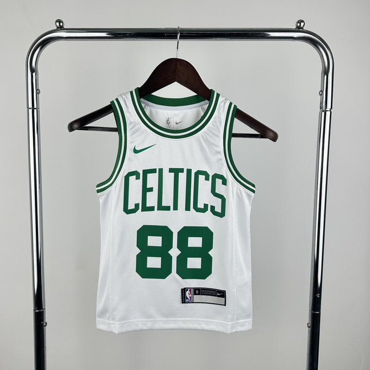 Kids Boston Celtics Neemias Queta #88 Jersey – White (Youth Size)