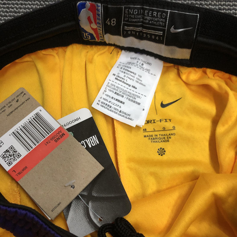 Los Angeles Lakers Icon Edition 75th Anniversary Shorts 2021/22 – Yellow