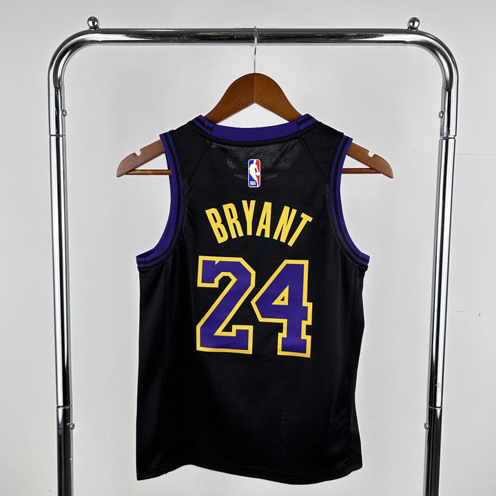 Kids Los Angeles Lakers Bryant #24 – Black (Youth Size)