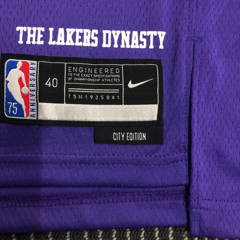Los Angeles Lakers 75th Diamond City Edition 21/22 LeBron James #23 Jersey – Purple
