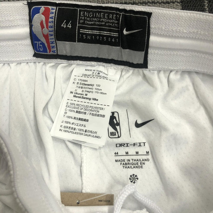 Brooklyn Nets Association Edition 75th Anniversary Shorts 2021/22 – White