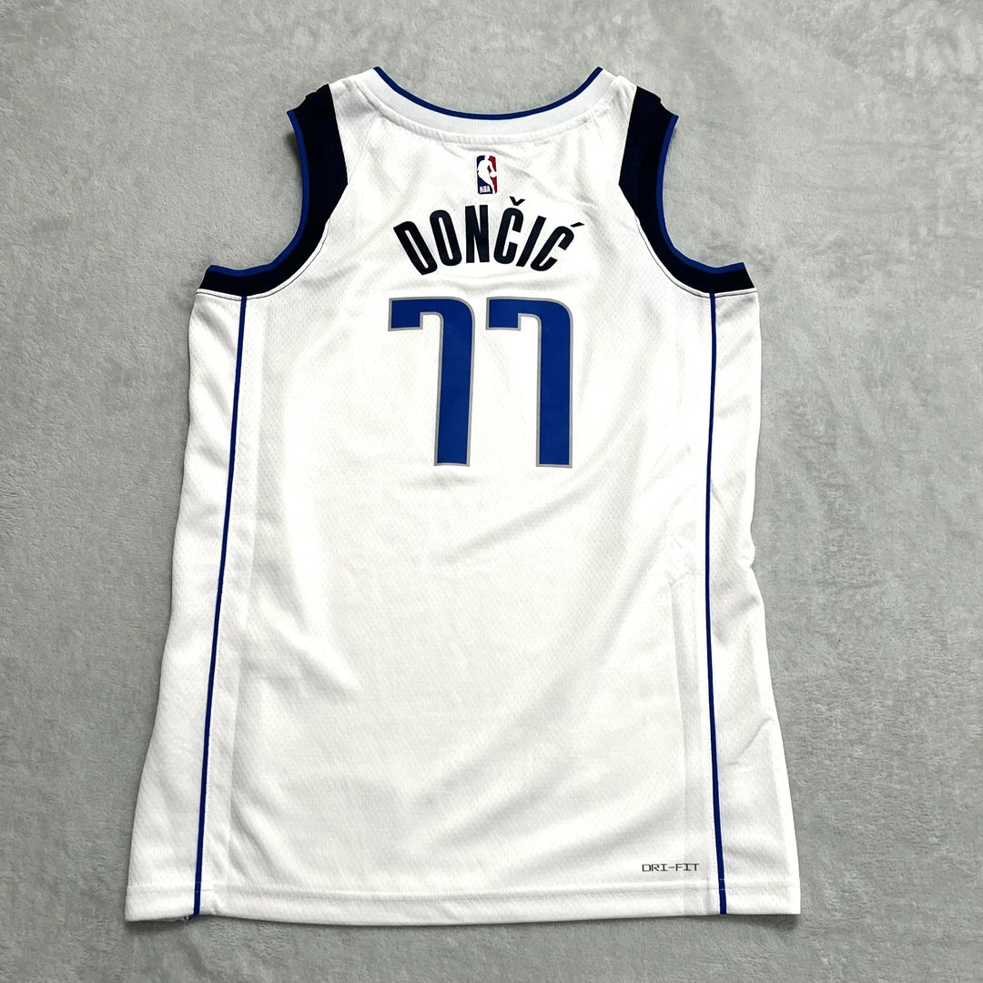 Dallas Mavericks Association Edition Swingman Jersey – Luka Dončić #77 White