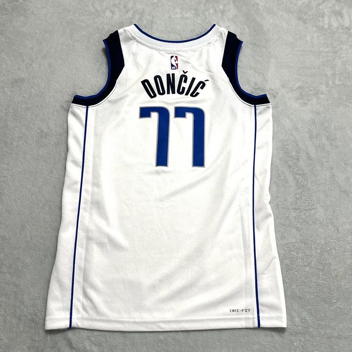Dallas Mavericks Association Edition Swingman Jersey – Luka Dončić #77 White