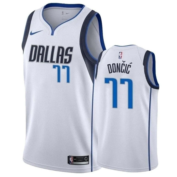 Dallas Mavericks Association Edition Swingman Jersey – Luka Dončić #77 White