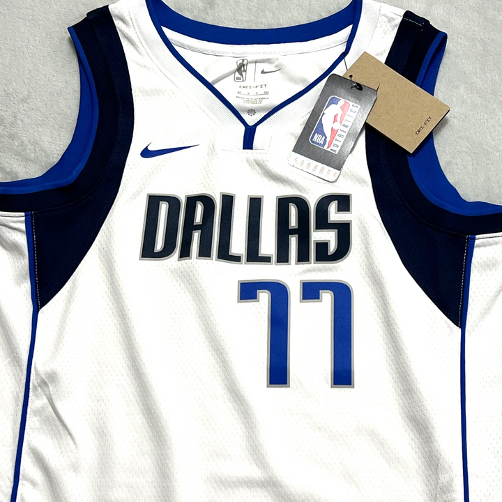 Dallas Mavericks Association Edition Swingman Jersey – Luka Dončić #77 White