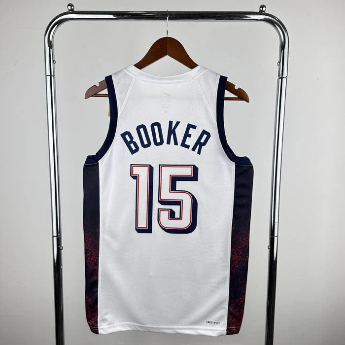 USA National Basketball Jersey – Olympics 2024 (White)