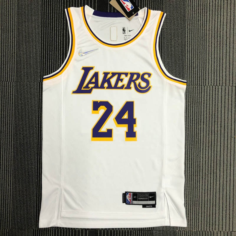 Los Angeles Lakers 75th Anniversary Kobe Bryant #8 White Jersey