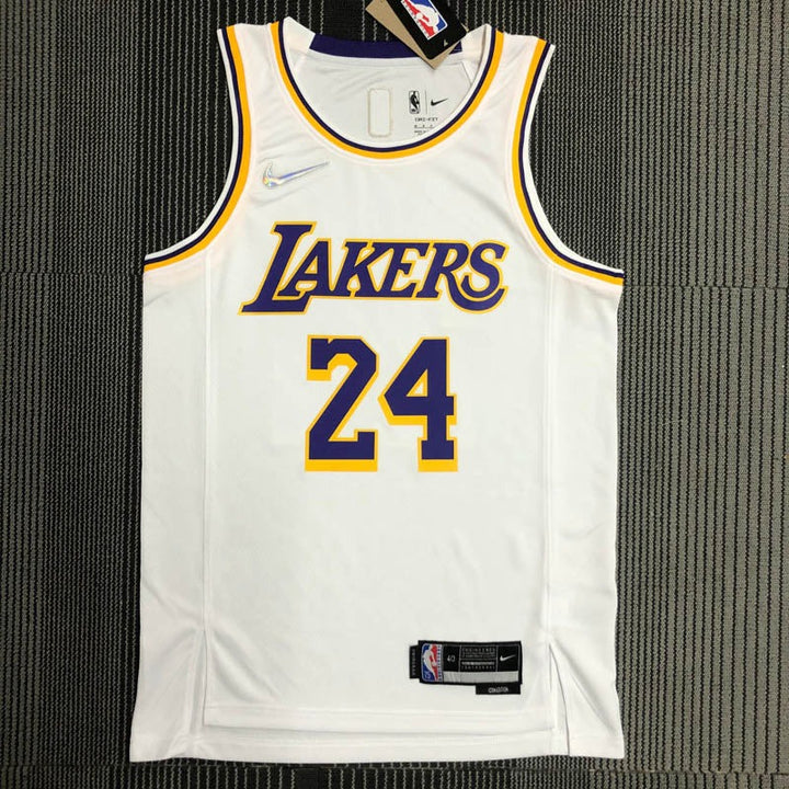 Los Angeles Lakers 75th Anniversary Kobe Bryant #8 White Jersey