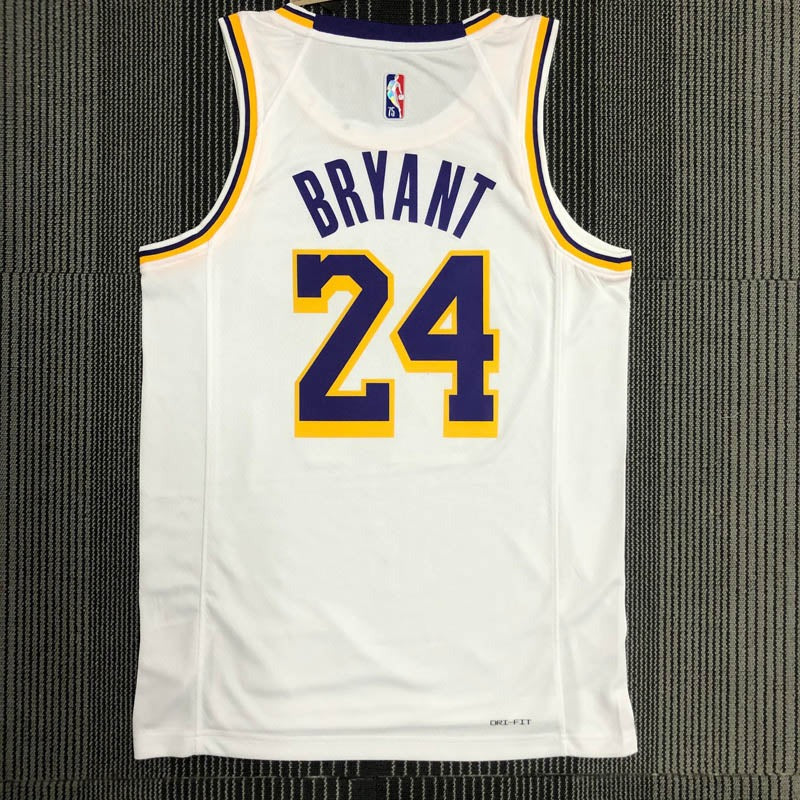 Los Angeles Lakers 75th Anniversary Kobe Bryant #8 White Jersey