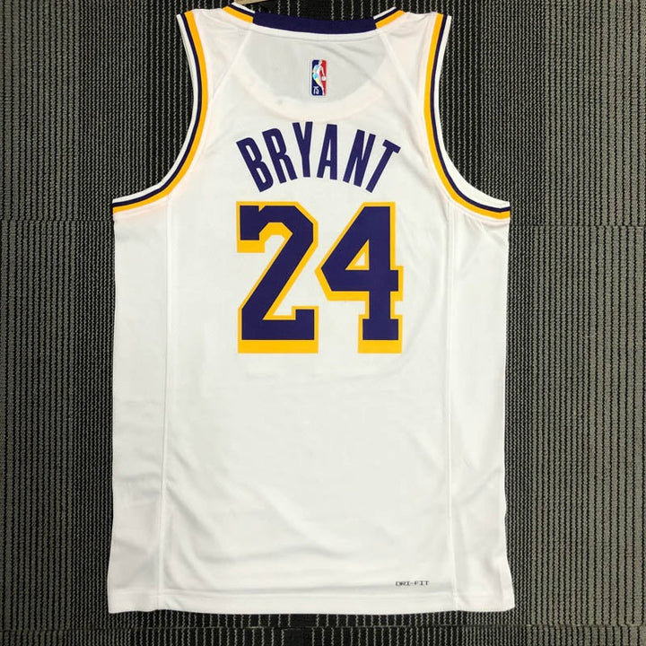 Los Angeles Lakers 75th Anniversary Kobe Bryant #8 White Jersey