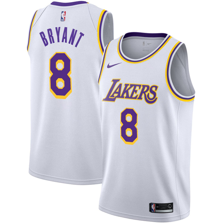 Lakers Association Edition Kobe Bryant #8 Jersey – White