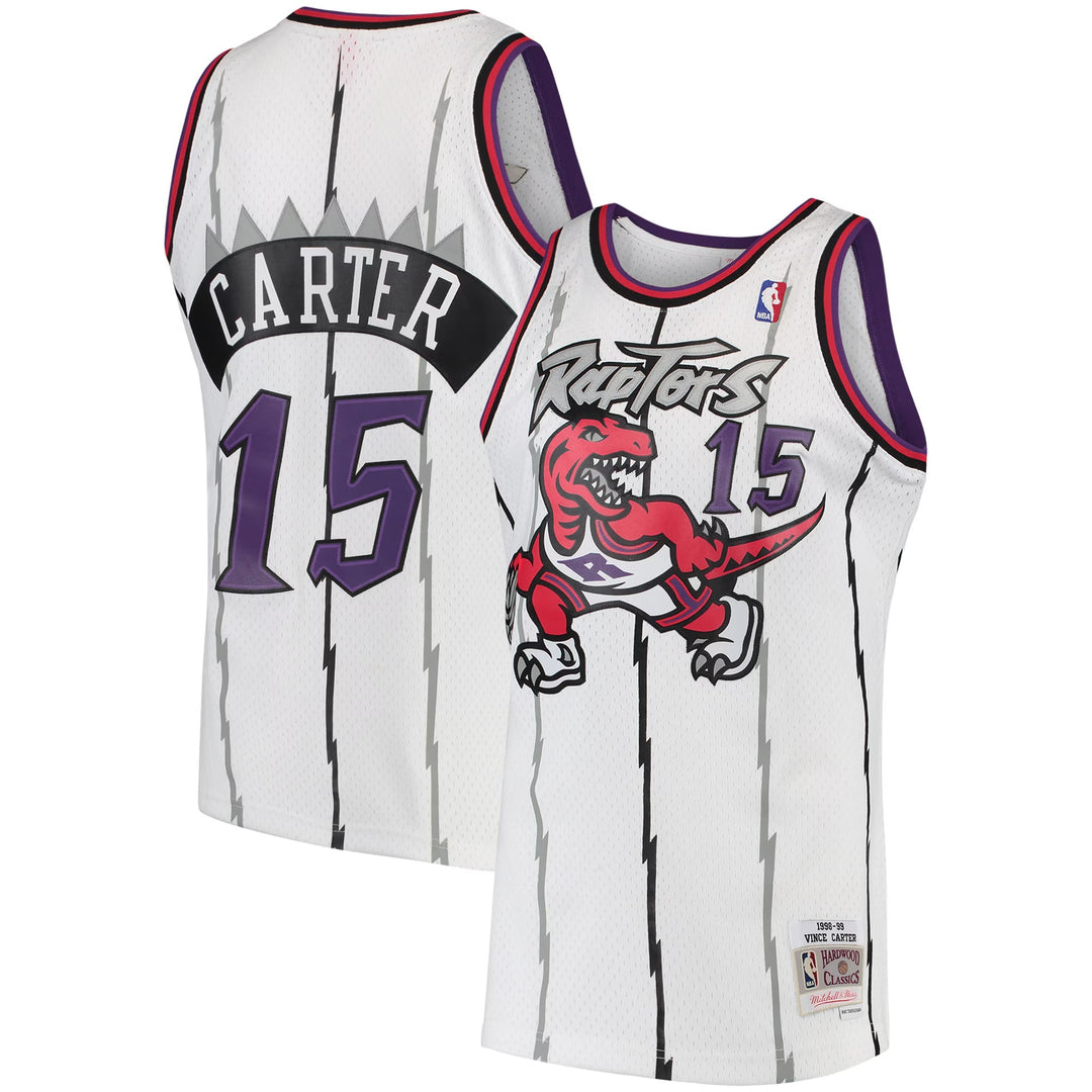 Toronto Raptors Retro Mitchell & Ness 98/99 Vince Carter Jersey – White