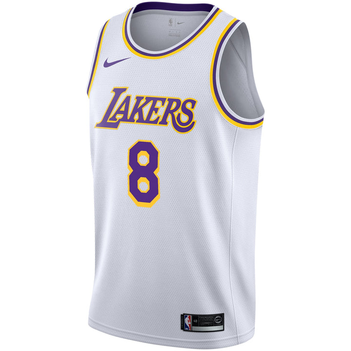 Lakers Association Edition Kobe Bryant #8 Jersey – White