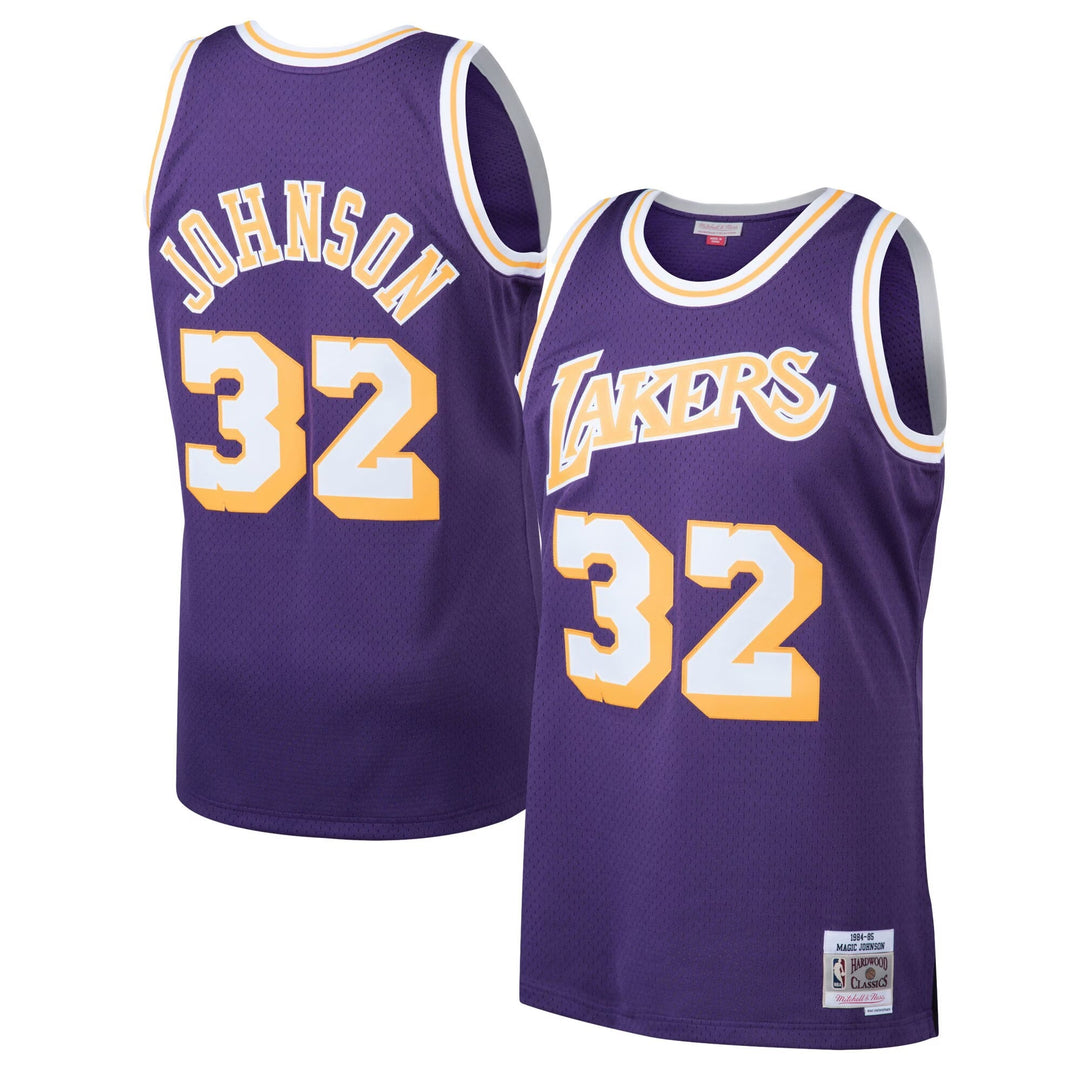 Lakers Retro Jersey – Mitchell & Ness 84/85 Magic Johnson (Purple)