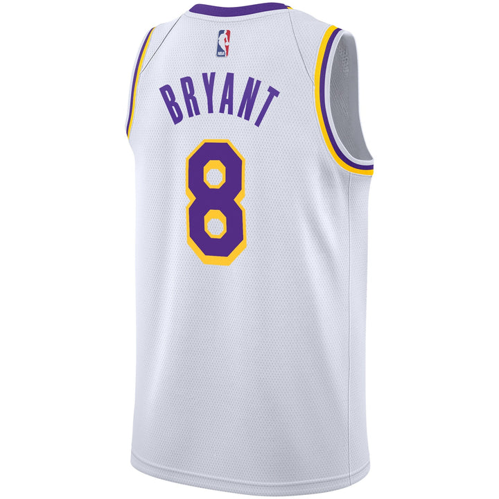 Lakers Association Edition Kobe Bryant #8 Jersey – White