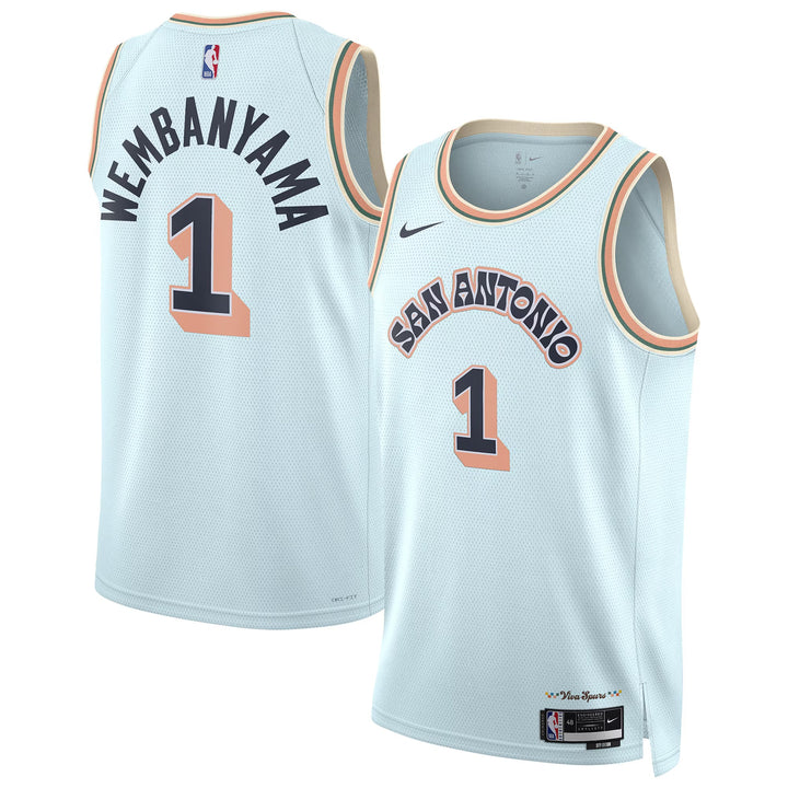 San Antonio Spurs City Edition 23/24 – Victor Wembanyama #1 – Off White
