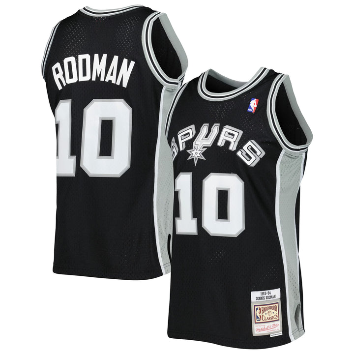 Spurs Retro Jersey – Mitchell & Ness 93/94 Dennis Rodman (Black)