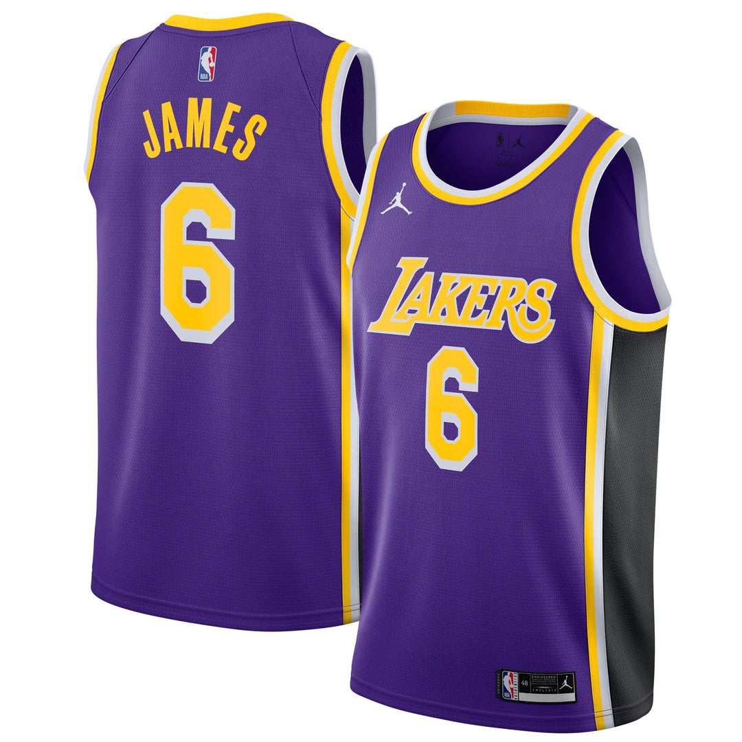 Los Angeles Lakers 75th Diamond Edition 21/22 LeBron James #6 Jersey – Purple