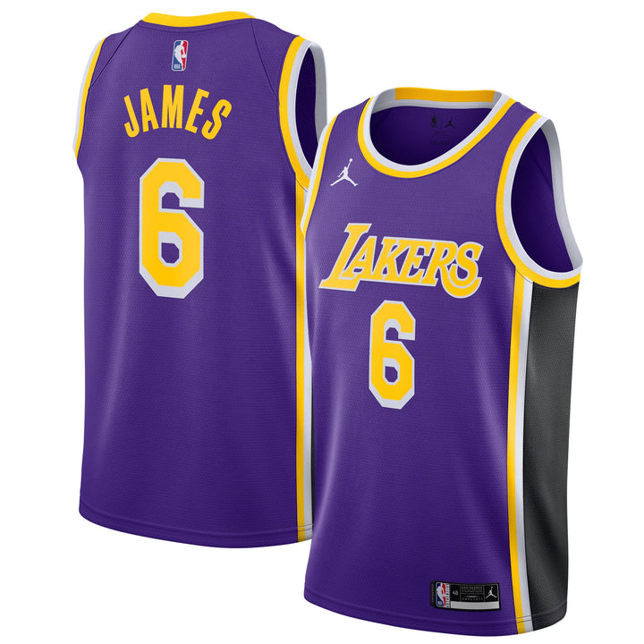 Los Angeles Lakers 75th Diamond Edition 21/22 LeBron James #6 Jersey – Purple