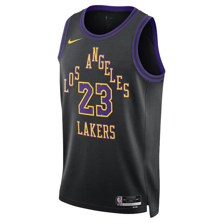 Los Angeles Lakers City Edition 23/24 LeBron James Jersey – Black