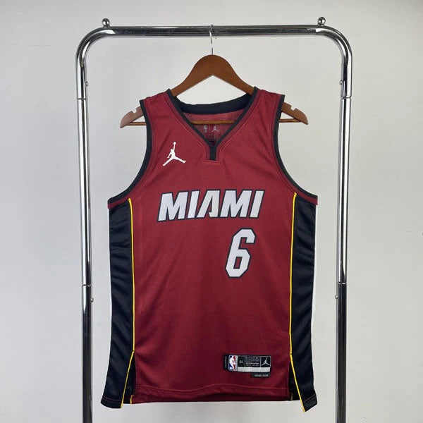 Miami Heat Statement Edition LeBron James Jersey – Red