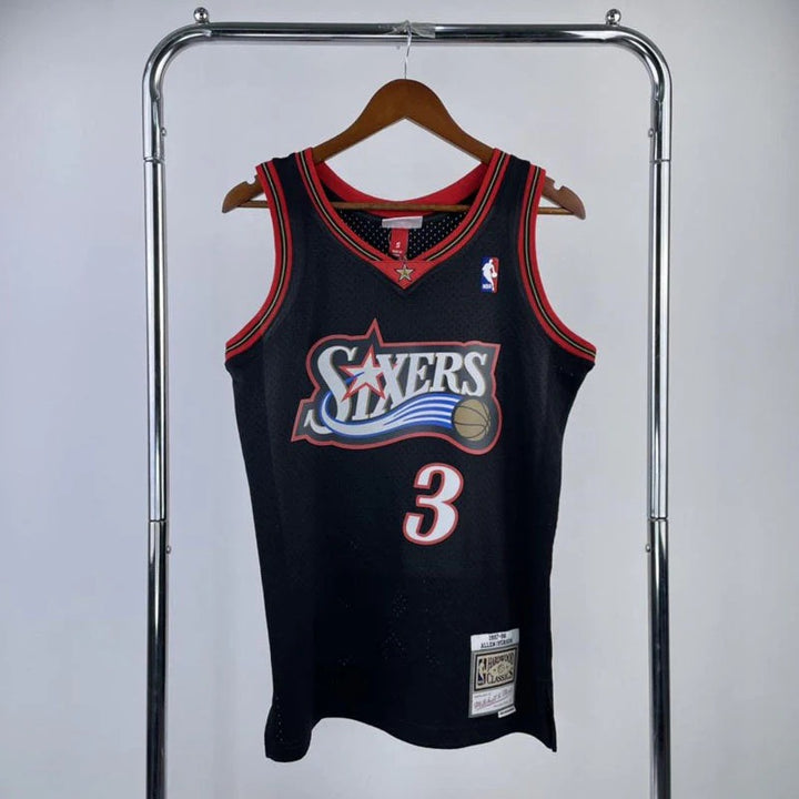 76ers Retro Jersey – Mitchell & Ness 97/98 Allen Iverson (Black)