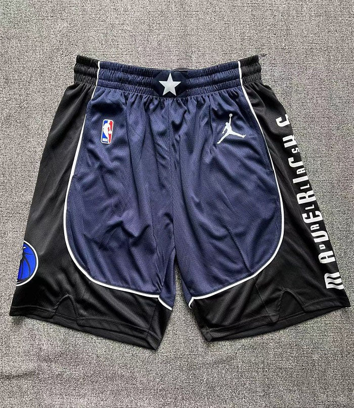 Dallas Mavericks Statement Edition Shorts – Blue & Black