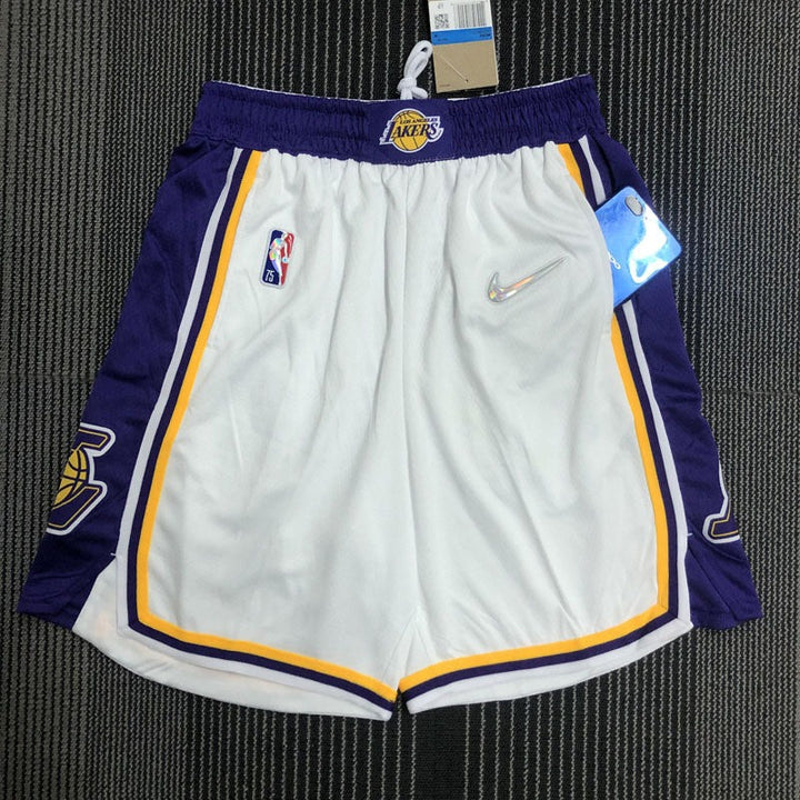 Los Angeles Lakers Association 75th Anniversary Edition Shorts 21/22 – White