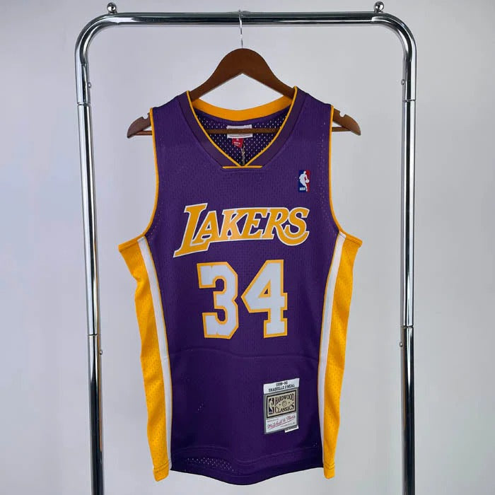 Lakers Retro Mitchell & Ness 99/00 Shaquille O'Neal Jersey – Purple