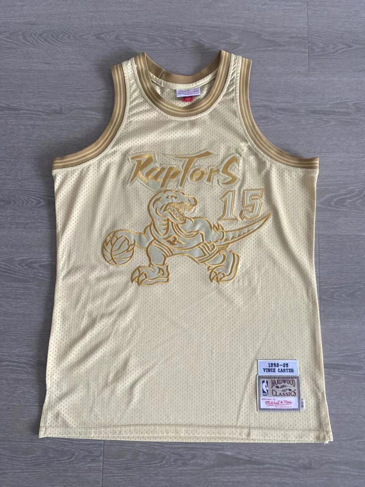 Toronto Raptors Retro Mitchell & Ness 98/99 Vince Carter Jersey – Gold