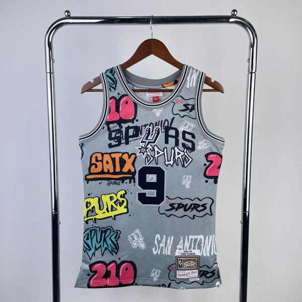 San Antonio Spurs Retro Jersey – Mitchell & Ness Tony Parker Special Edition