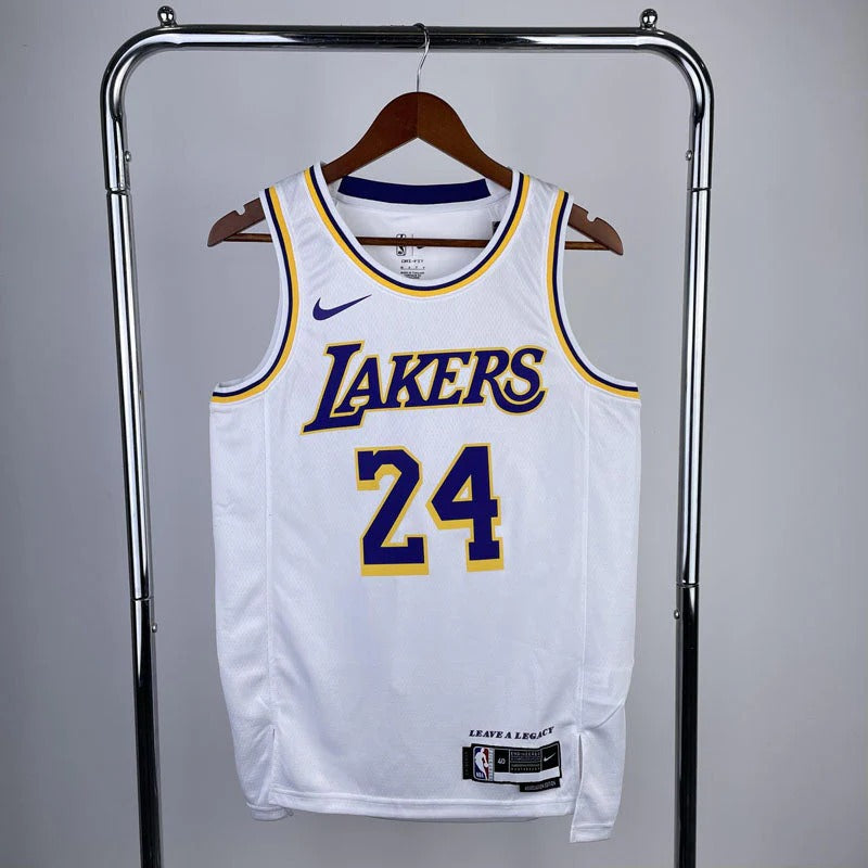 Lakers Association Edition Kobe Bryant #24 Jersey – White