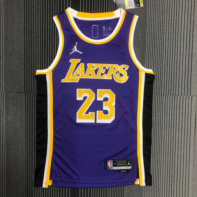 Los Angeles Lakers 75th Diamond Edition 21/22 LeBron James #23 Jersey – Purple