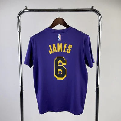 Los Angeles Lakers LeBron James #6 DRI-FIT Shirt – Purple